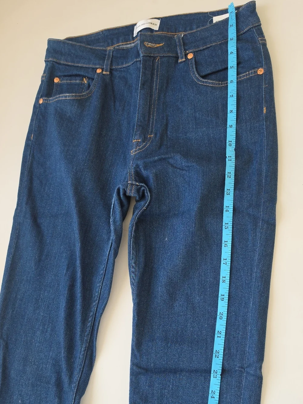 Won Hundred, dark blue, slim or straight-fit denim jeans